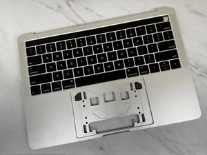 MacBook Pro 13” 2018 A1989 Top Case OEM - WORKS *Working Touch Bar w/ LCD Line* - Picture 1 of 10