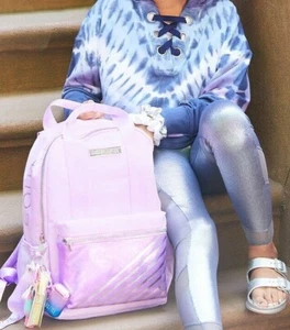 NWT Justice Lilac Purple Backpack Tote Purse Bag Dance Gymnastics Soccer  - Picture 1 of 5