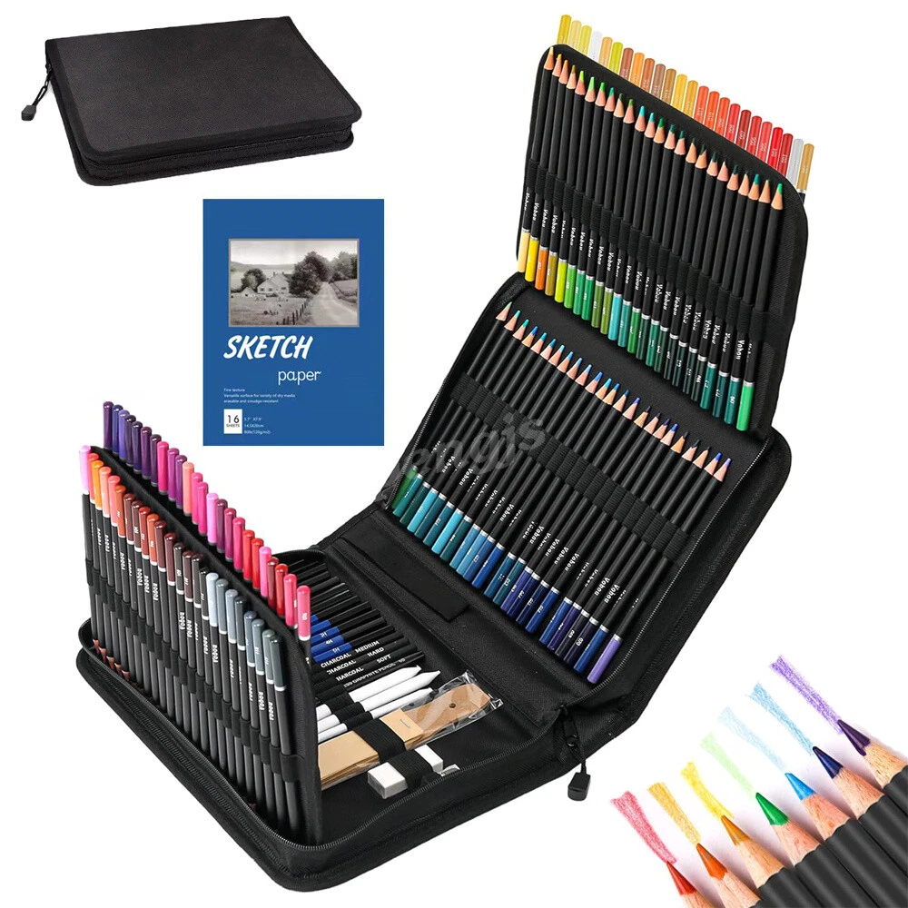Professionelles Zeichenstift-Set – 3 Bleistifte (2B,4B,6B) & 4 Kohlestifte Inkl. Zubehör