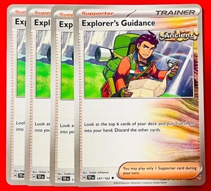 4x Explorer's Guidance 147/162 Pokémon TCG Temporal Forces NM Playset Trainer - Picture 1 of 1