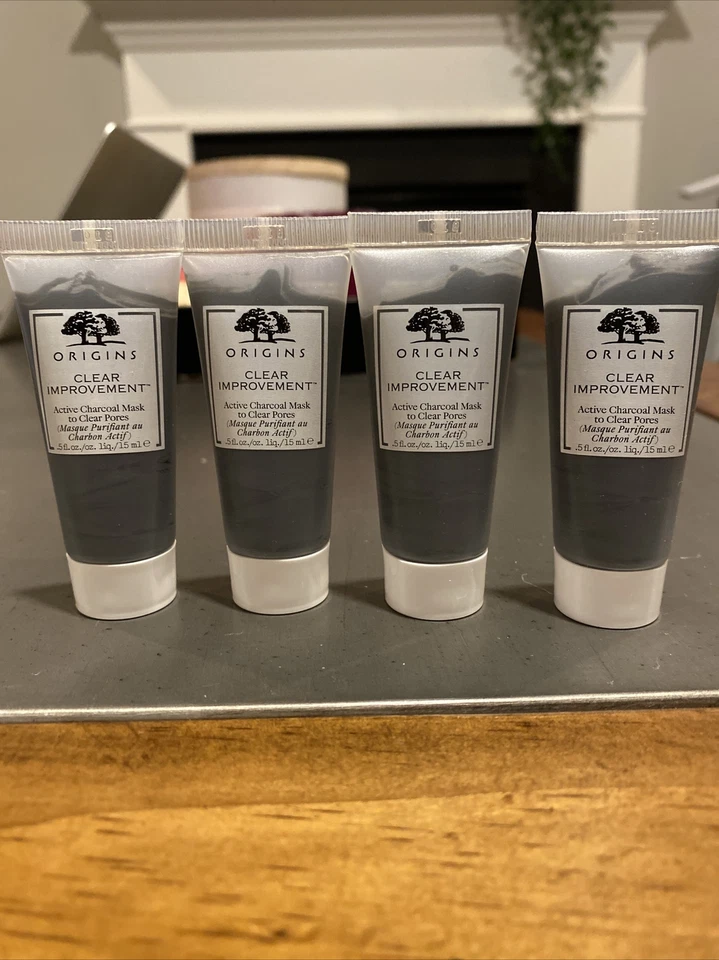 Máscara de carbón activo 4 Origins Clear Improvement 2 OZ total nuevo embalaje 0,5 Ea Foto 1 de 1