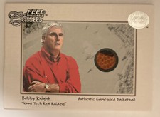 Bob Bobby Knight 2001 Fleer Greats of Game Game-Used Indiana HOF Coach (bk22)