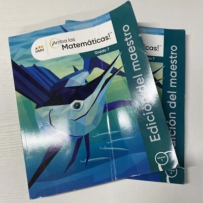 HMH into Math Grade 7, Spanish Teacher Edition Volumes 1 & 2 - Image 1 of 4