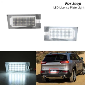 2x For Jeep Cherokee 2014- SMD White LED License Plate Lights Lamps Error Free - Bild 1 von 10