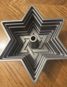 NordicWare Star of David Bundt Cake Pan Cast Aluminum 10 Cup USA - Picture 1 of 7