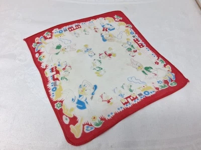 Lindo Pañuelo Infantil Vintage Disney Pato Donald Frontera Roja ENVÍO GRATUITO Foto 1 de 2