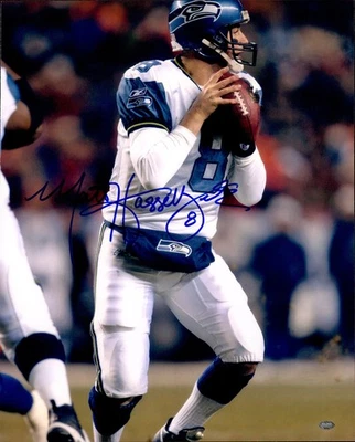 Foto firmada autografiada por Matt Hasselbeck 16x20 Seattle Seahawks MCS Holo #68124 Foto 1 de 2