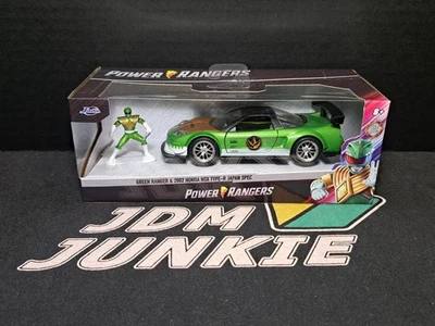 2002 Honda NSX Type-R Japan Spec with Green Ranger Diecast Figurine Jada Toys - Image 1 of 4