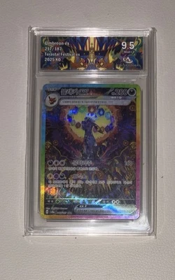 Carte Pokémon Noctali Alternative sv8a 217 Korean CA 9.5 - Photo 1/2