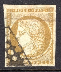 FRANCE / CLASSIC STAMP / 1849 CERES / Y&T # 1 USED - Picture 1 of 3