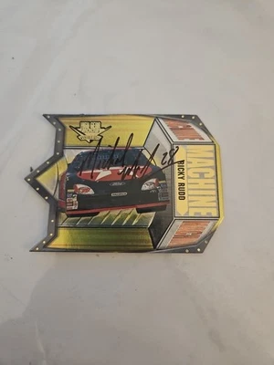 Tarjeta autografiada de Ricky Rudd 2002 High Gear Wheels Machine troquelada #MM78/9 Foto 1 de 4