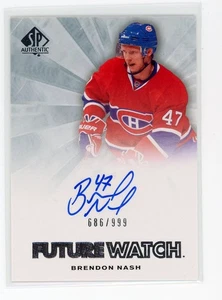 2011-12 SP Authentic Auto Future Watch /999 Brendon Nash #260 Rookie Auto RC - Bild 1 von 1