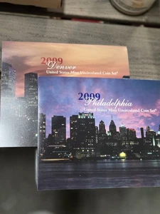 2009 P&D US Mint Set Uncirculated 36-Coin Set in OGP w/ Box Philadelphia, Denver - Picture 1 of 3