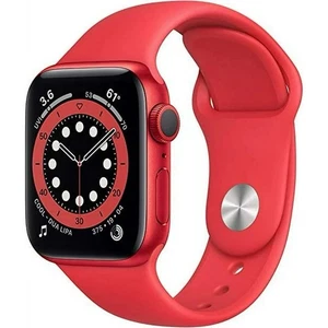 Apple Watch Series 6 44mm Boîtier en Aluminium Rouge avec Bracelet Sport Rouge (GPS)... - Photo 1 sur 3