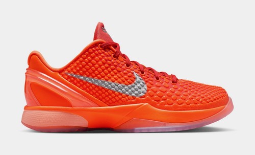 Scarpe Nike Kobe 6 GS taglia 7Y arancione totale argento metallizzato argilla cosmica FV9676 800