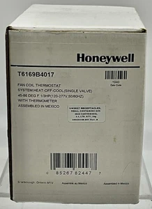 Honeywell T6169B4017 Fan Coil Thermostat Heat/Cool w/Thermometer NIB - Picture 1 of 5