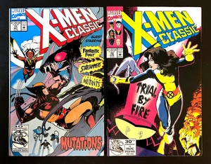X-Men Classic #71, 72 Adam Hughes Covers Uncanny X-Men #167, 168 Lot Marvel 1992 - Picture 1 of 2