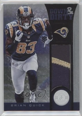 2012 Totally Certified Down and Dirty Materials Prime /49 Brian Quick Rookie RC - Image 1 of 2