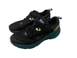 Hoka Challenger ATR 6 Trail Running Sneaker Shoe Black/Teal Blue Size Mens 10.5D - Picture 1 of 10