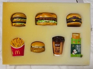McDonald's Original Ornament Set of 7 Hamburger Mac fries Apple pie From Japan - Picture 1 of 15