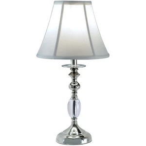 Dale Tiffany GT10170 Evelyn Table Lamp Polished Nickel - Picture 1 of 2