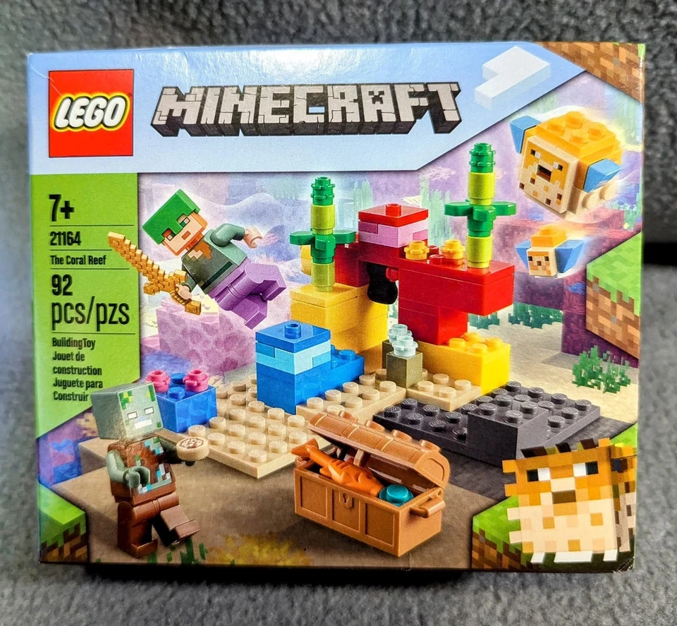 Lego Minecraft The Coral Reef 21164 Unopened, Factory Sealed New In Box! - Image 1 of 1