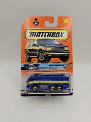 Matchbox - #08 - Fire Saver - Blue Yellow - Series 2 - #36572 - 1999 - BNIB - Image 1 of 2