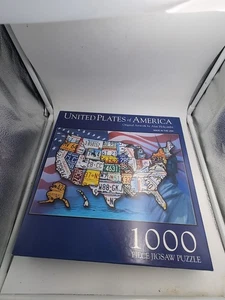 United Plates of America 1000 Teile Puzzle Alan C. Holcombe Nummernschild - Bild 1 von 6