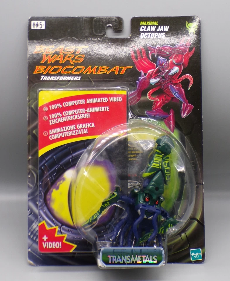 RARE vintage Transformers BEAST WARS Transmetal CLAW JAW Sealed MOC Europe VHS ! - Image 1 of 4