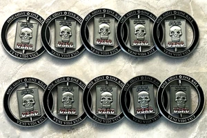 10 PCS. SNIPER Spinner Coin 1.75"-SWAT-ARMY-NAVY-MARINES-SECRET SERVICE-CIA - Picture 1 of 24