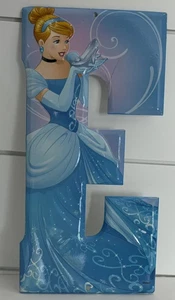 Disney Cinderella Princess Letter Initial "E” Wall Door Kids Decor 5x10" - Picture 1 of 2