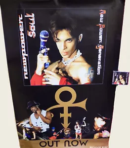 PRINCE POSTER New Power Soul UK PROMO Giant FLY Subway Poster 1998 XXL 60" Rare - Picture 1 of 8