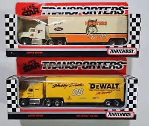 NEW MATCHBOX SUPER STAR TRANSPORTERS ALAN KULWICKI #7 HOOTERS & #08 DUWALT! r102 - Picture 1 of 2