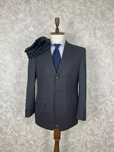 Corneliani Charcoal Striped Super 150S Wool 2 Piece Formal Suit 40 EU 50 W32 L28 - Picture 1 of 12
