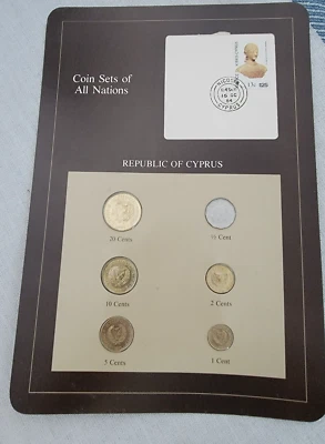 1983 Franklin Mint Coin Set Republic of Cyprus - Image 1 of 2