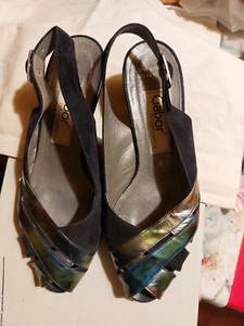 schuhe damen 39 gebraucht Wildleder Mit Lacklederstreifen von Habor mit... - Bild 1 von 3