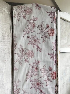 Vintage Fabric, Faded Floral Textile for Furnishings/ Châteaucore Rustic French - Picture 1 of 13