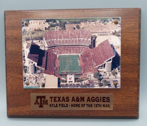 Texas A&M Aggies Kyle Field - Home of the 12th Man - 8" x 10" Wall Plaque Cover