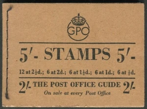 GB GVI Booklet BD32 (1) Type 24 Buff Cover New Colours Cat £65 - Picture 1 of 3
