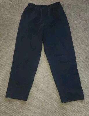 Calça feminina Cabin Creek 10P azul escuro elástica cintura casual parque relaxar - Imagem 1 de 4