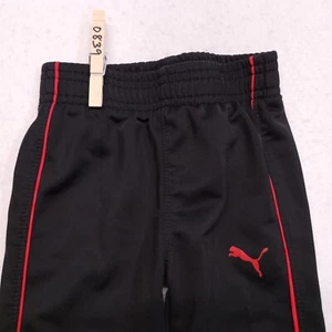 Puma Active Pull On Running Athletic Pants Toddler Boys Size 12M Black Red - Picture 1 of 8