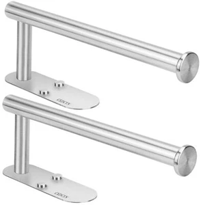 Thickened Paper Towel Holder - SUS304 Stainless Steel Wall Mount Self-Adhesive - Picture 1 of 7