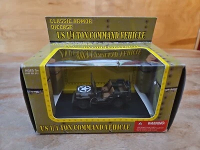 New Millenium Toys US ARMY 1/4 TON COMMAND JEEP Classic Armor Diecast NEW IN BOX - Image 1 of 4