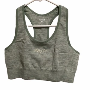 Hurley Sport Bra size L Green Racerback - Picture 1 of 7