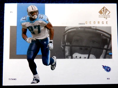 SP Authentic NFL sample card EG 2001, Eddie George - Image 1 of 2