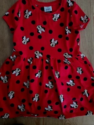  Disney  MINNIE MOUSE at George DRESS S 4/5 Years GIRLS Height 104-110cm FREE SH - Image 1 of 3