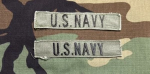 US Navy Tapes (2) BDU Sew-On USN - Picture 1 of 1
