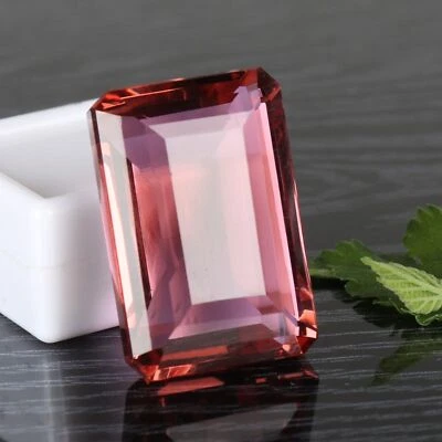 AAA+ 63.95 Ct. Alexandrite Emerald Cut Color-Changing Loose Gemstone @Women Gift - Image 1 of 4