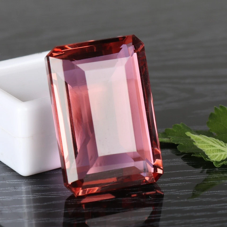 AAA+ 63.95 Ct. Alexandrite Emerald Cut Color-Changing Loose Gemstone @Women Gift - Image 1 of 4