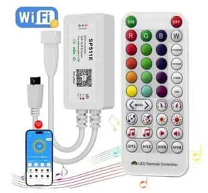 WiFi Music LED Controller SP511E Addressable Neon RGB LED Strip WS2812b WS2811 - Picture 1 of 1